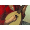 Huile sur toile "Le Guitariste" signé SOUNGOUROFF 20e siècle