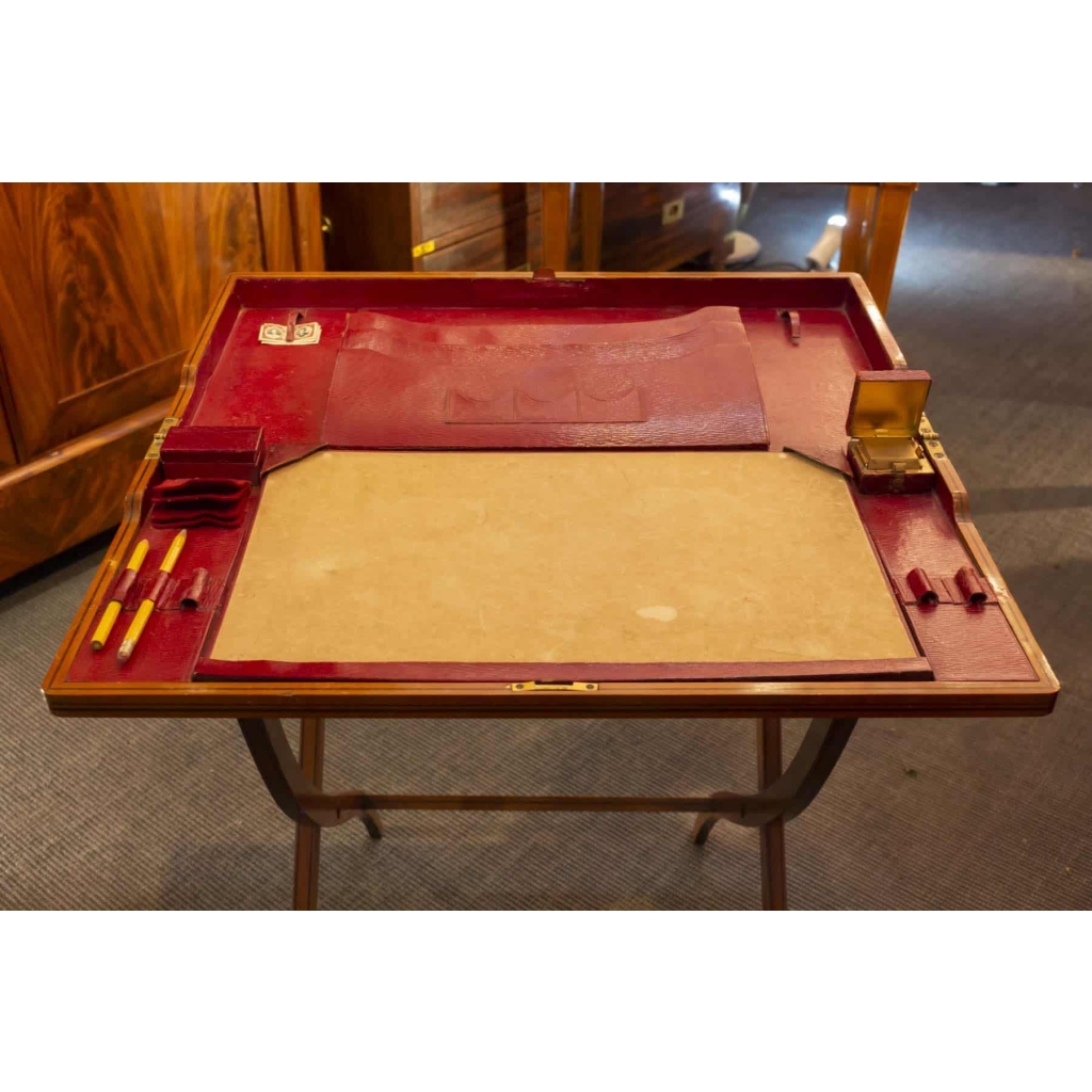 Bureau d’officier de militaire de campagne 19e siècle | Biron Bureau d'officier de militaire de campagne 19e siècle