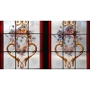 ENSEMBLE DE 4 VITRAUX FLEURIS ET COLORES REF V90 | Biron ENSEMBLE DE 4 VITRAUX FLEURIS ET COLORES REF V90