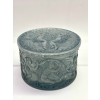 Boîte « Figurines et Voiles » verre blanc patiné bleu de René LALIQUE | Biron ||||