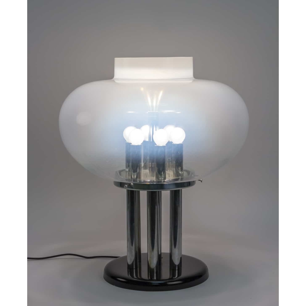 Lampe italienne « Vistosi » en verre soufflé | Biron Lampe italienne "Vistosi" en verre soufflé