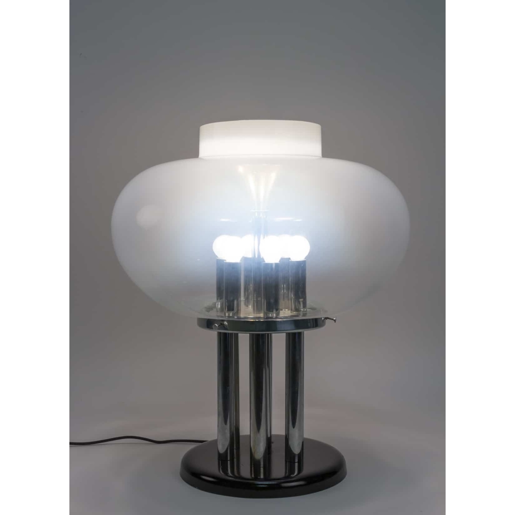 Lampe italienne « Vistosi » en verre soufflé | Biron Lampe italienne "Vistosi" en verre soufflé
