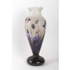 Grand Vase aux violettes, papillon et libellule DAUM Nancy | Biron |||||||||