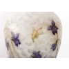 Grand Vase aux violettes, papillon et libellule DAUM Nancy | Biron Grand Vase aux violettes, papillon et libellule DAUM Nancy