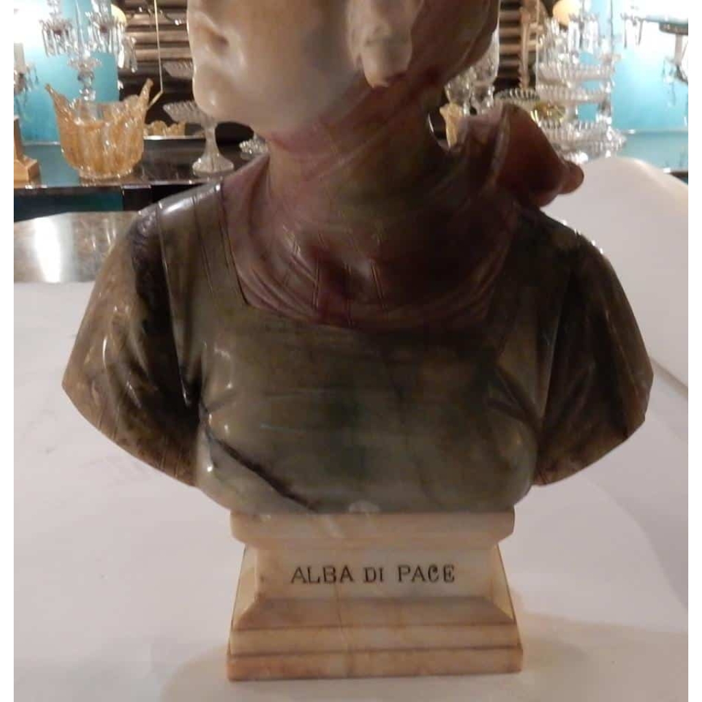 1900′ Buste Albatre Alba Di Pace | Biron 1900' Buste Albatre Alba Di Pace