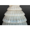 Vase « Ferrières » verre opalescent patiné gris de René LALIQUE
