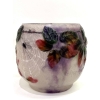 Vase « Araignées et Ronces » pâte de verre violette, rose et blanche de Gabriel ARGY-ROUSSEAU | Biron Vase "Araignées et Ronces" pâte de verre violette, rose et blanche de Gabriel ARGY-ROUSSEAU