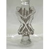 Suite de Six 6 Verres à Eau « Strasbourg » verre blanc patiné gris de René LALIQUE 15.5cm | Biron Suite de Six 6 Verres à Eau "Strasbourg" verre blanc patiné gris de René LALIQUE 15.5cm