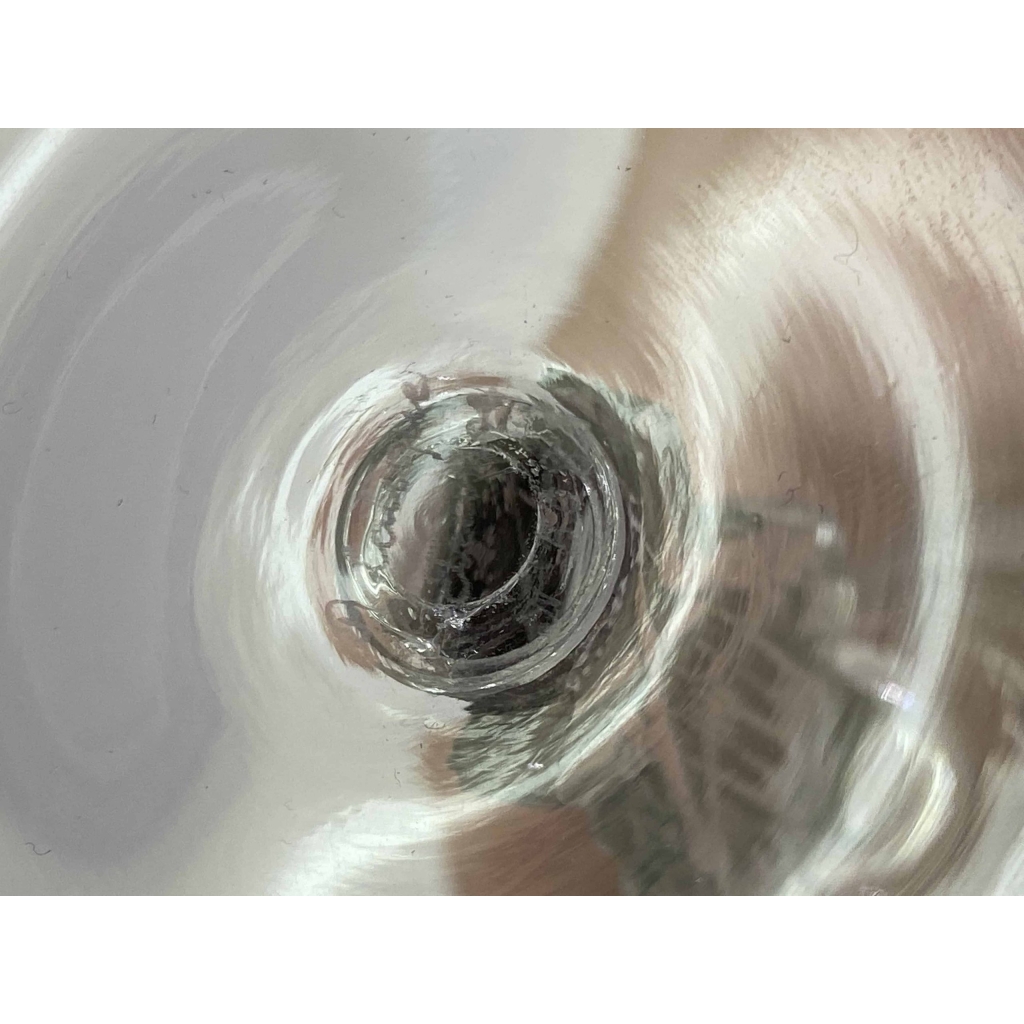Suite de Six 6 Verres à Eau « Strasbourg » verre blanc patiné gris de René LALIQUE 15.5cm | Biron Suite de Six 6 Verres à Eau "Strasbourg" verre blanc patiné gris de René LALIQUE 15.5cm