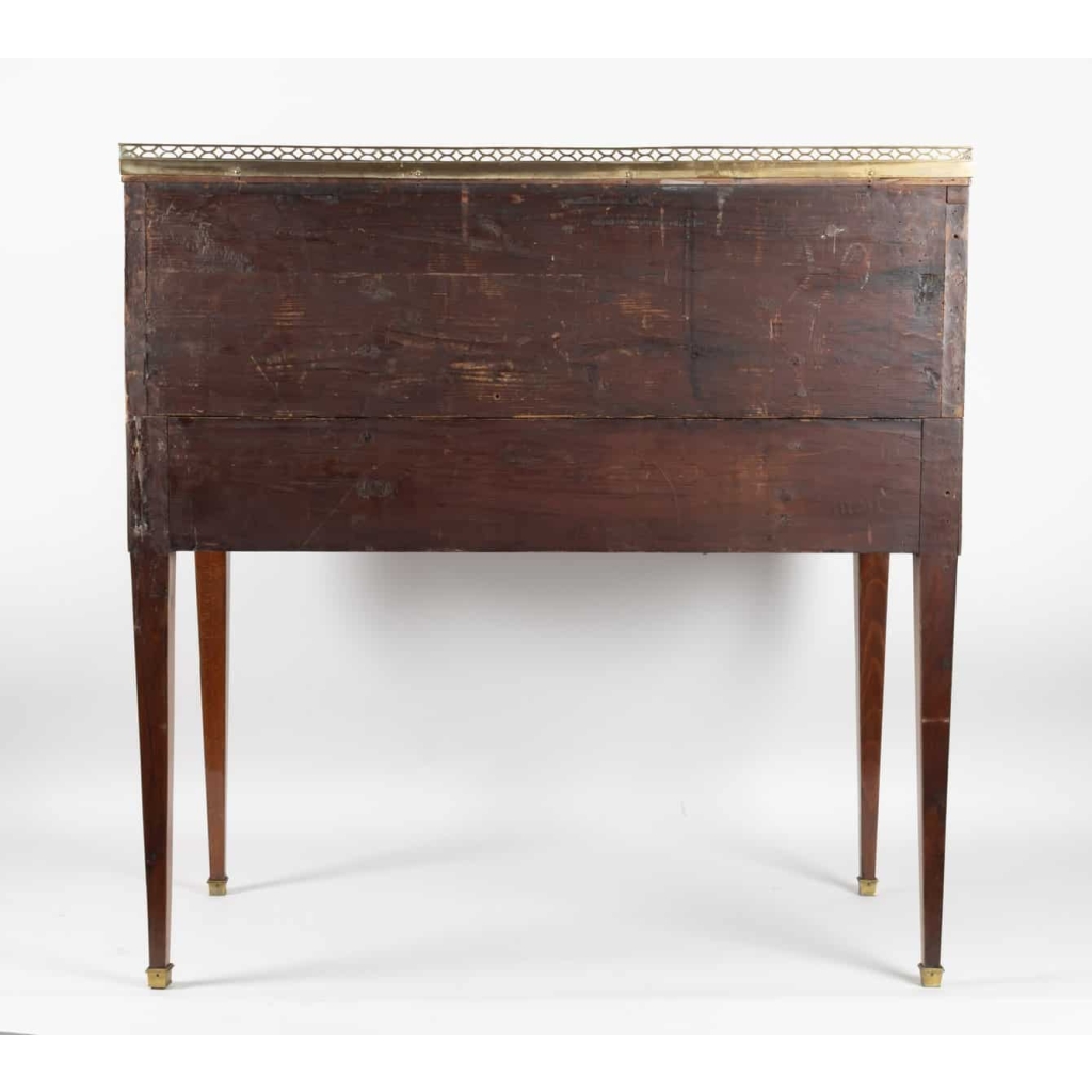 Bureau cylindre Louis XVI en bois de rose et amarante estampillé de VASSOU | Biron Bureau cylindre Louis XVI en bois de rose et amarante estampillé de VASSOU
