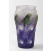 Vase « Vagues et Poissons » pâte de verre violette, verte et blanche de Gabriel ARGY-ROUSSEAU | Biron |||||||||