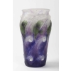 Vase « Vagues et Poissons » pâte de verre violette, verte et blanche de Gabriel ARGY-ROUSSEAU | Biron Vase "Vagues et Poissons" pâte de verre violette, verte et blanche de Gabriel ARGY-ROUSSEAU