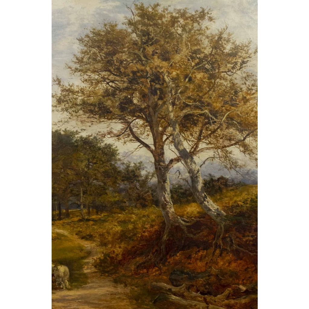 Benjamin Williams Leader (1831-1923). Paysage d'Automne.