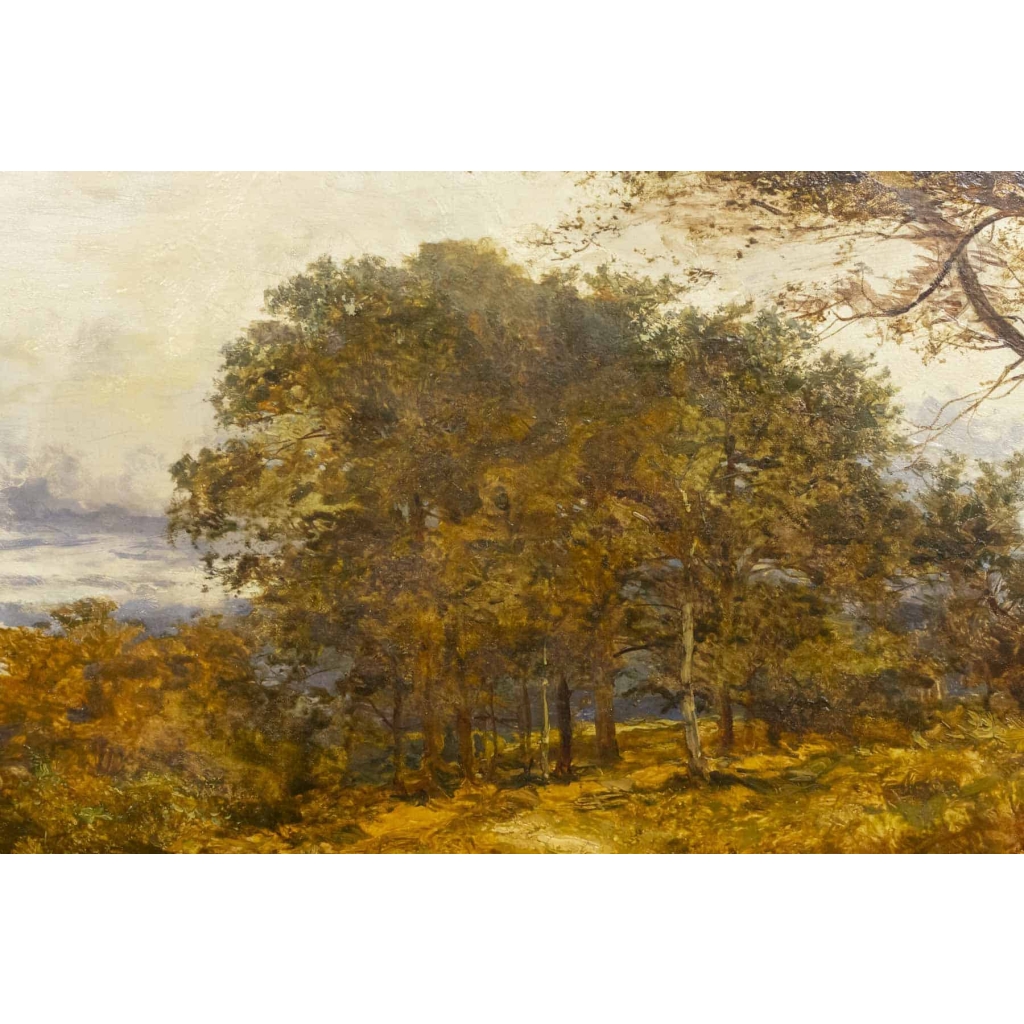 Benjamin Williams Leader (1831-1923). Paysage d'Automne.