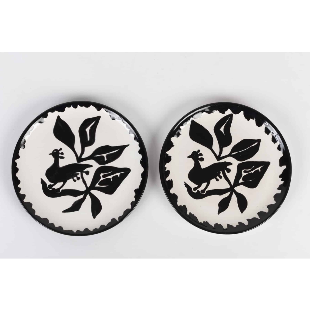 Paire d’assiette en céramique par Jean Lurçat (1892-1966) | Biron |||||