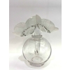 Original Flacon « Vase Deux Anémones » verre blanc émaillé noir de René LALIQUE | Biron |||||