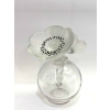 Original Flacon « Vase Deux Anémones » verre blanc émaillé noir de René LALIQUE | Biron Original Flacon "Vase Deux Anémones" verre blanc émaillé noir de René LALIQUE