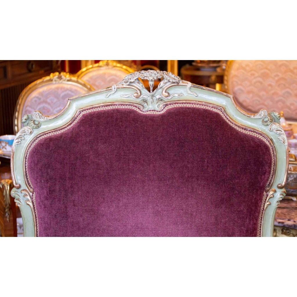 Paire de Fauteuils vénitiens début 19eme | Biron Paire de Fauteuils vénitiens début 19eme