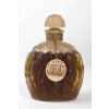 Flacon « Calendal » verre blanc patiné sépia scellé avec boîte, jus d'origine et étiquette de René LALIQUE pour MOLINARD