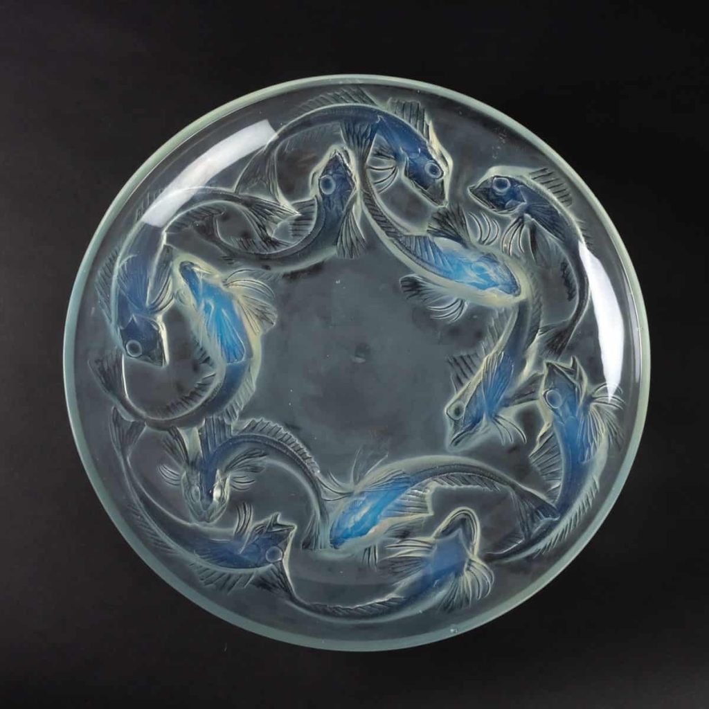 Coupe « Martigues » verre opalescent de René LALIQUE | Biron ||||||||||||
