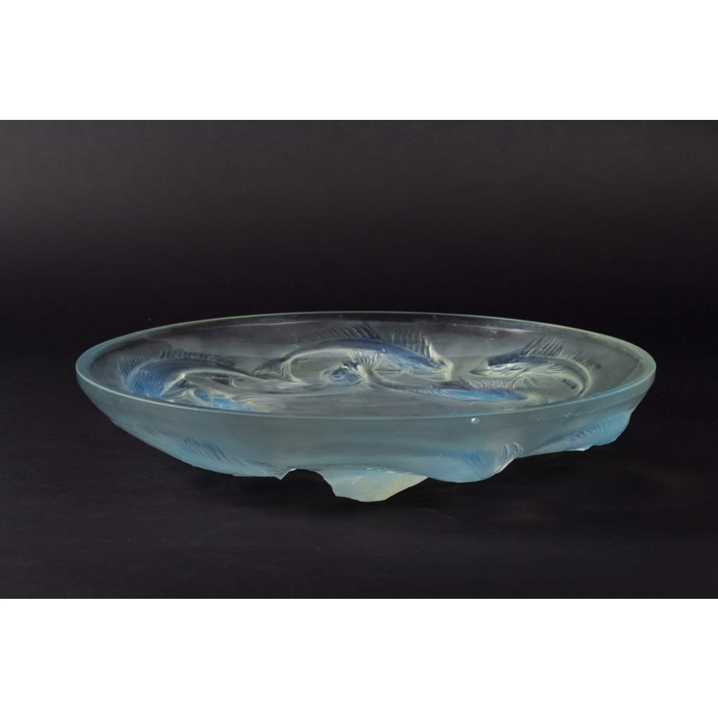 Coupe « Martigues » verre opalescent de René LALIQUE | Biron Coupe « Martigues » verre opalescent de René LALIQUE