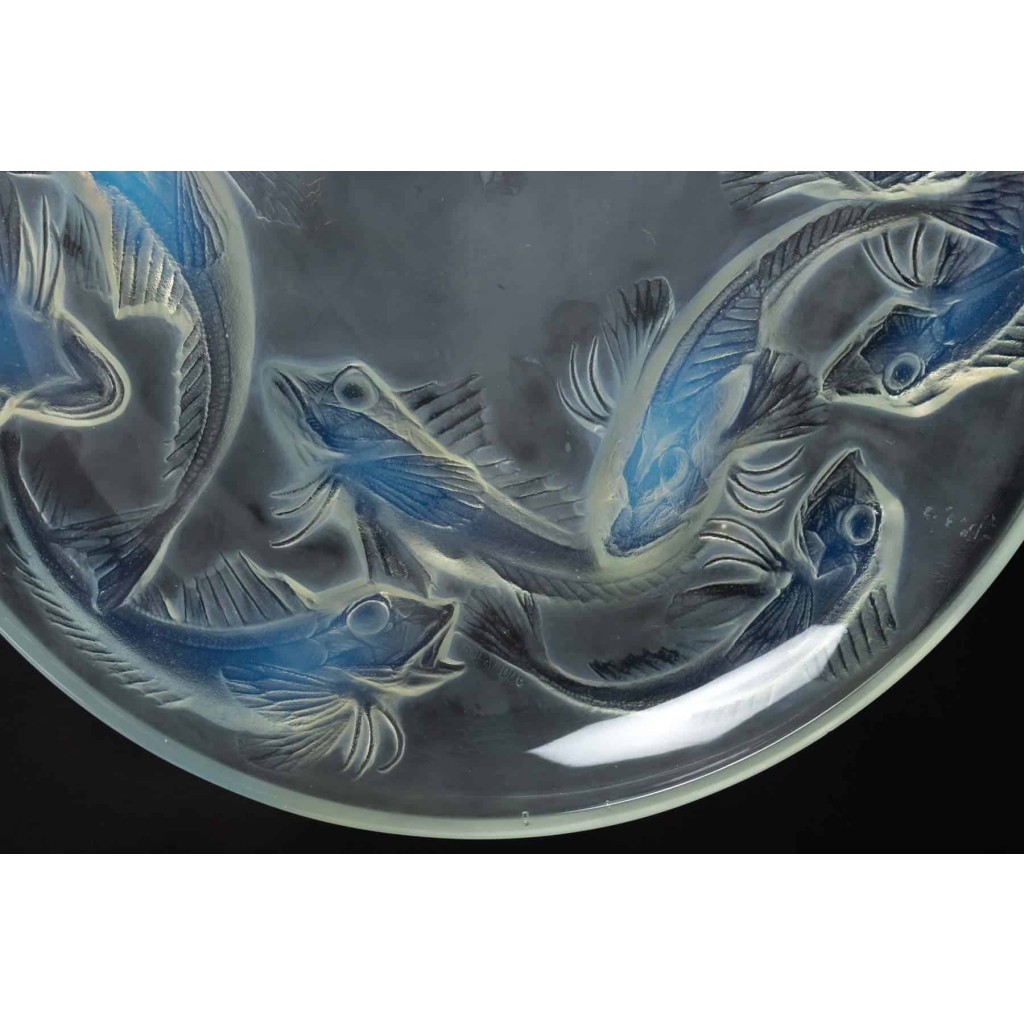 Coupe « Martigues » verre opalescent de René LALIQUE | Biron Coupe « Martigues » verre opalescent de René LALIQUE
