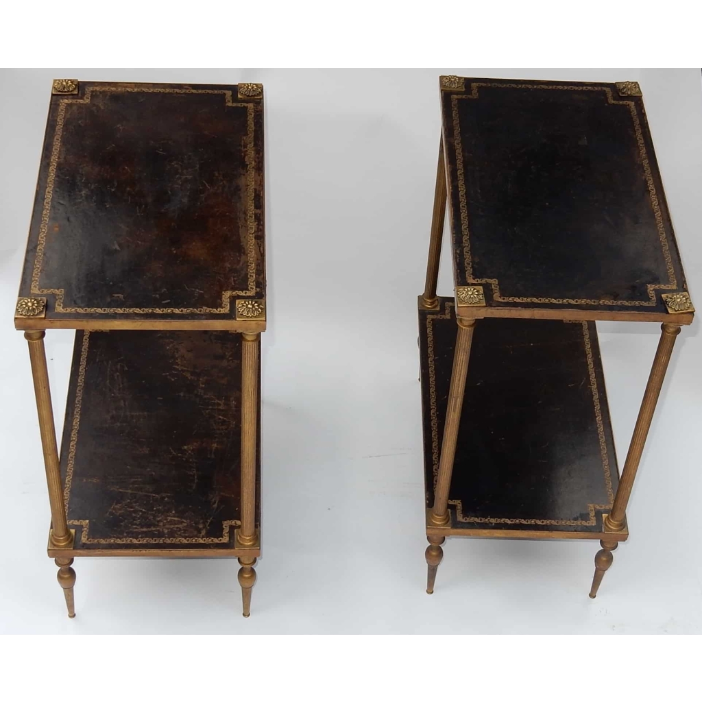 1950/70′ Paire de Bouts De Canapé Maison Jansen 50 X 30 X H 64 cm | Biron |||||||||||