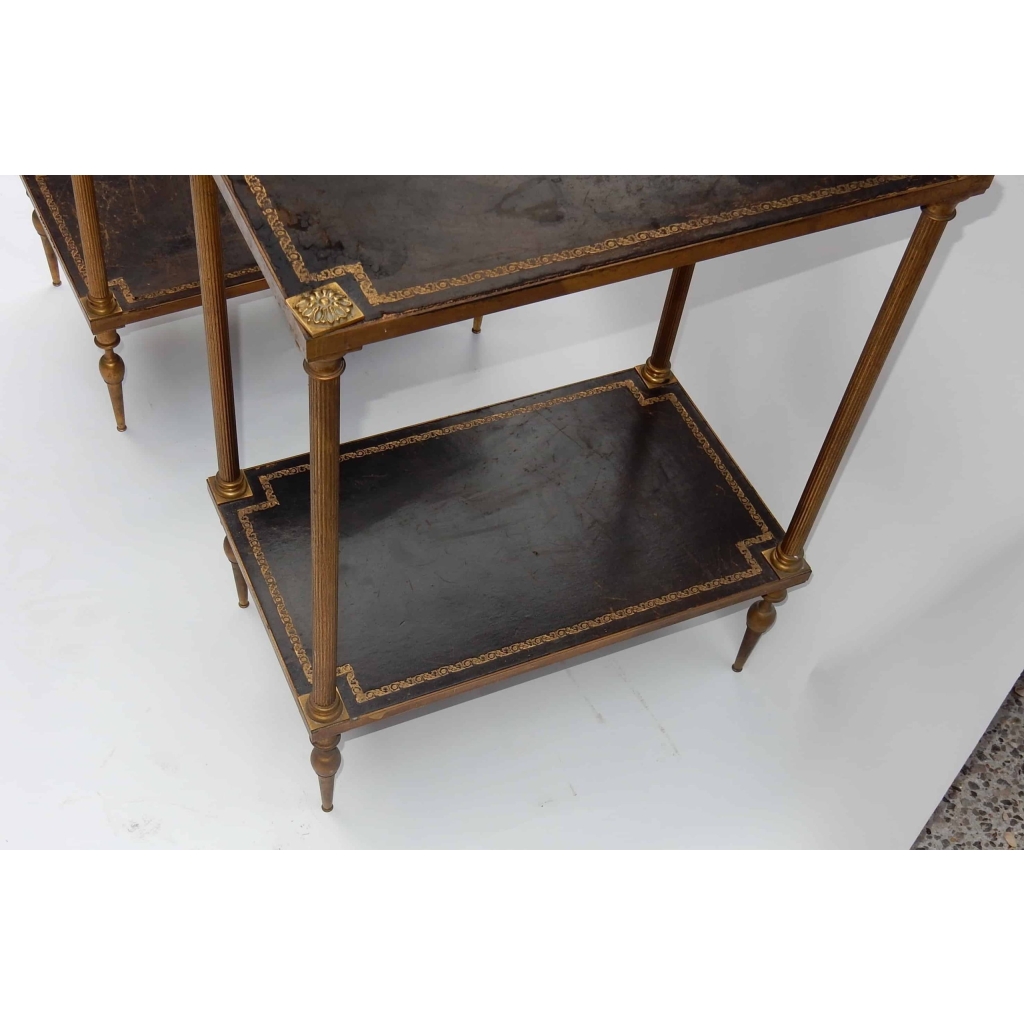 1950/70′ Paire de Bouts De Canapé Maison Jansen 50 X 30 X H 64 cm | Biron 1950/70' Paire de Bouts De Canapé Maison Jansen 50 X 30 X H 64 cm