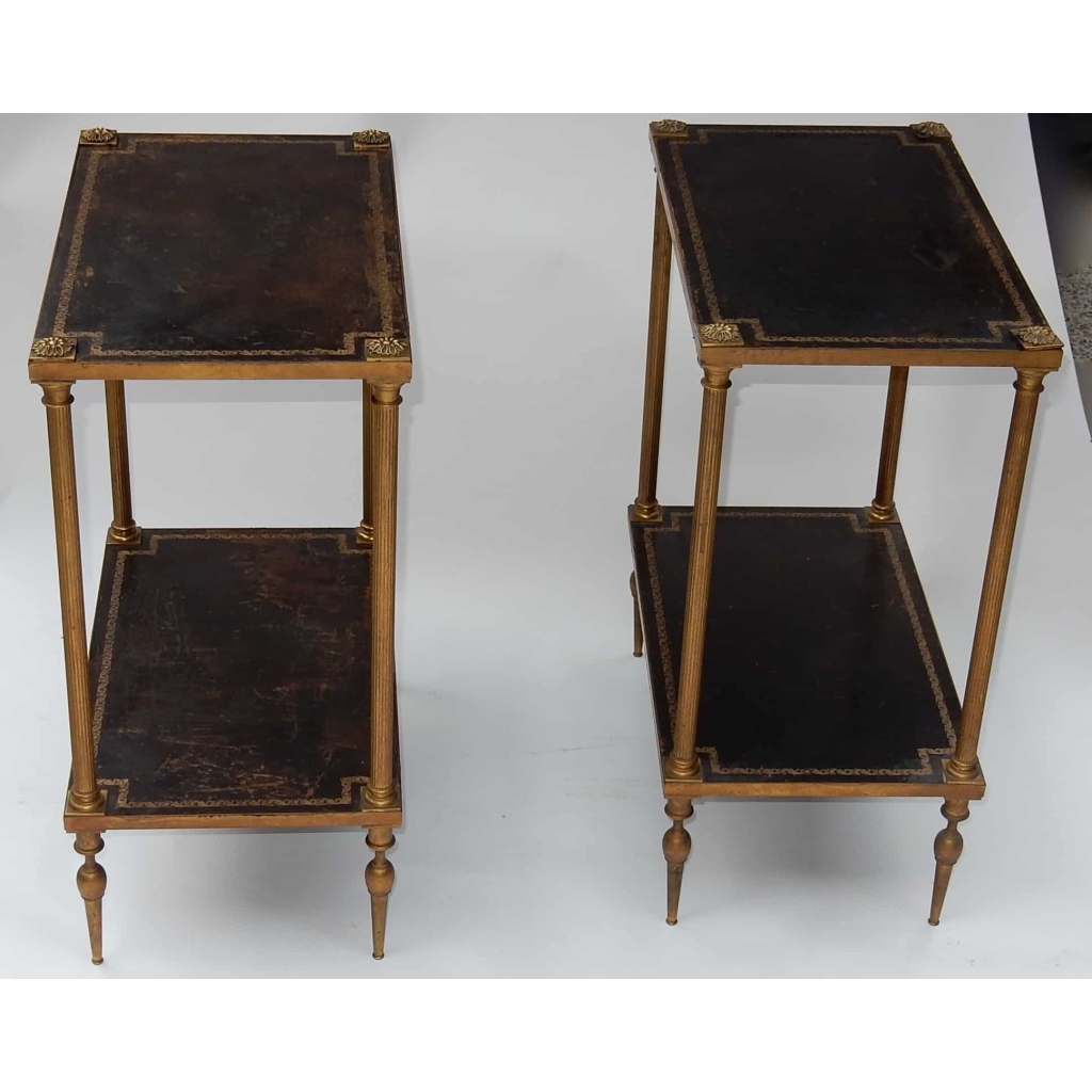 1950/70′ Paire de Bouts De Canapé Maison Jansen 50 X 30 X H 64 cm | Biron 1950/70' Paire de Bouts De Canapé Maison Jansen 50 X 30 X H 64 cm