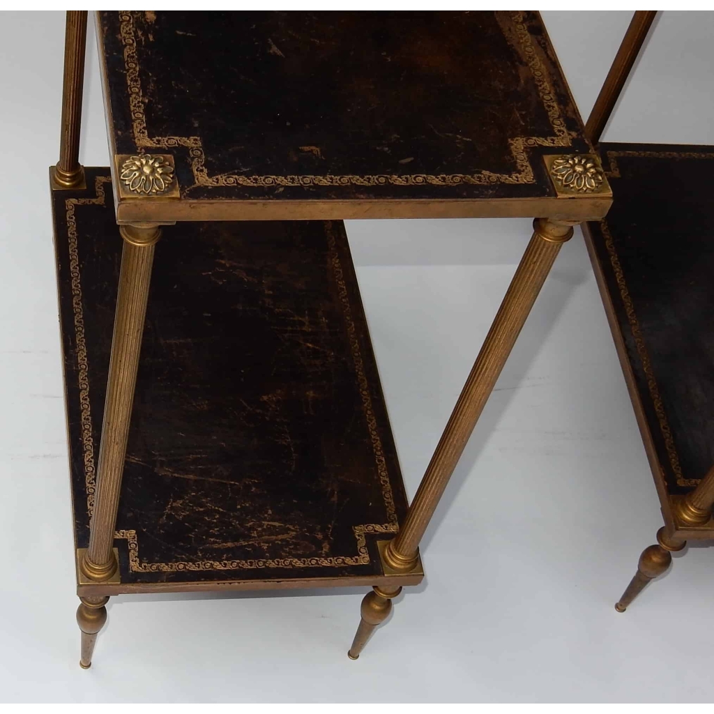 1950/70′ Paire de Bouts De Canapé Maison Jansen 50 X 30 X H 64 cm | Biron 1950/70' Paire de Bouts De Canapé Maison Jansen 50 X 30 X H 64 cm
