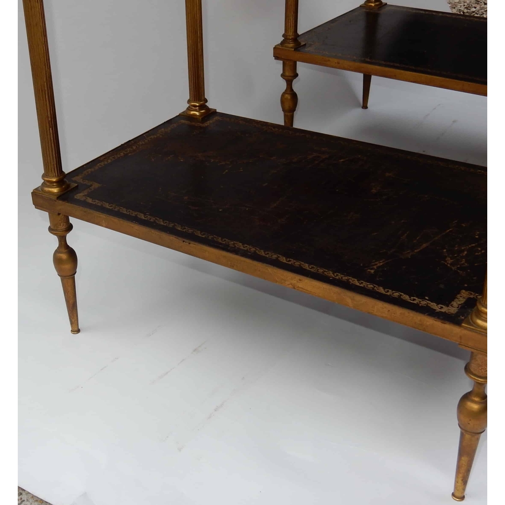 1950/70′ Paire de Bouts De Canapé Maison Jansen 50 X 30 X H 64 cm | Biron 1950/70' Paire de Bouts De Canapé Maison Jansen 50 X 30 X H 64 cm