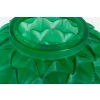 Vase « Languedoc » verre vert émeraude patiné blanc de René LALIQUE | Biron Vase "Languedoc" verre vert émeraude patiné blanc de René LALIQUE