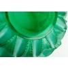 Vase « Languedoc » verre vert émeraude patiné blanc de René LALIQUE | Biron Vase "Languedoc" verre vert émeraude patiné blanc de René LALIQUE