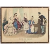 Gravure du 19e siècle sous verre représentant le musée des familles | Biron ||||||