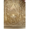 Vase « Fougères » verre blanc patiné sépia de René LALIQUE | Biron Vase "Fougères" verre blanc patiné sépia de René LALIQUE