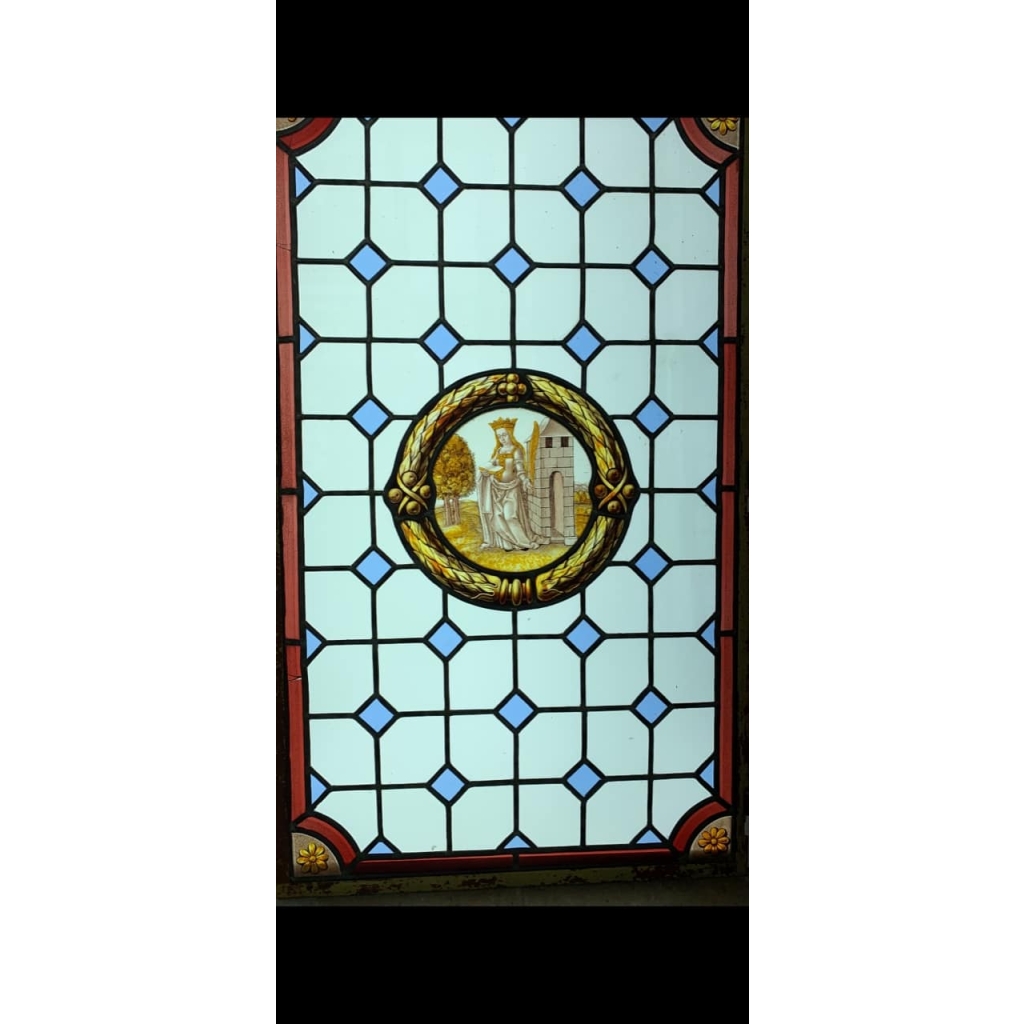VITRAIL SAINTE BARBE 17ème | Biron VITRAIL SAINTE BARBE 17ème
