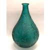 Vase « Sauges » verre vert canard de René LALIQUE | Biron Vase "Sauges" verre vert canard de René LALIQUE