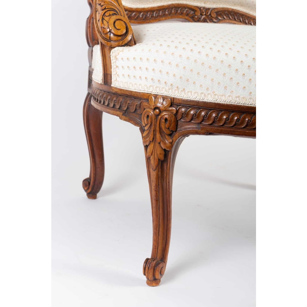 Suite de 4 Fauteuils de style Louis XV du 19e siècle | Biron Suite de 4 Fauteuils de style Louis XV du 19e siècle