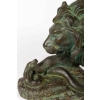 Sculpture en plâtre Lion et Serpent signée CAPOVANI | Biron Sculpture en plâtre Lion et Serpent signée CAPOVANI