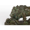 Sculpture en plâtre Lion et Serpent signée CAPOVANI | Biron Sculpture en plâtre Lion et Serpent signée CAPOVANI