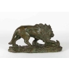 Sculpture en plâtre Lion et Serpent signée CAPOVANI | Biron Sculpture en plâtre Lion et Serpent signée CAPOVANI