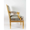 Paire de Fauteuils en bois doré de style Louis XVI fin 19e siècle | Biron Paire de Fauteuils en bois doré de style Louis XVI fin 19e siècle
