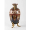 Vase en émail cloisonné monture de bronze doré, chien de Fô et bambou | Biron Vase en émail cloisonné monture de bronze doré, chien de Fô et bambou