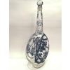 Carafe « Aubépines » verre blanc patiné bleu de René LALIQUE | Biron Carafe "Aubépines" verre blanc patiné bleu de René LALIQUE