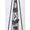 Lustre Art Déco 1930 en fer forgé à 4 lumières | Biron Lustre Art Déco 1930 en fer forgé à 4 lumières