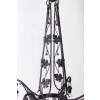 Lustre Art Déco 1930 en fer forgé à 4 lumières | Biron Lustre Art Déco 1930 en fer forgé à 4 lumières
