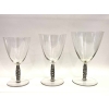 Service « Dornach » verre blanc patiné gris de René LALIQUE – 36 pièces | Biron |||||||