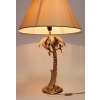 1980′ Lampe En Bronze Doré Aux Singes Dans Un Palmier | Biron ||||||||
