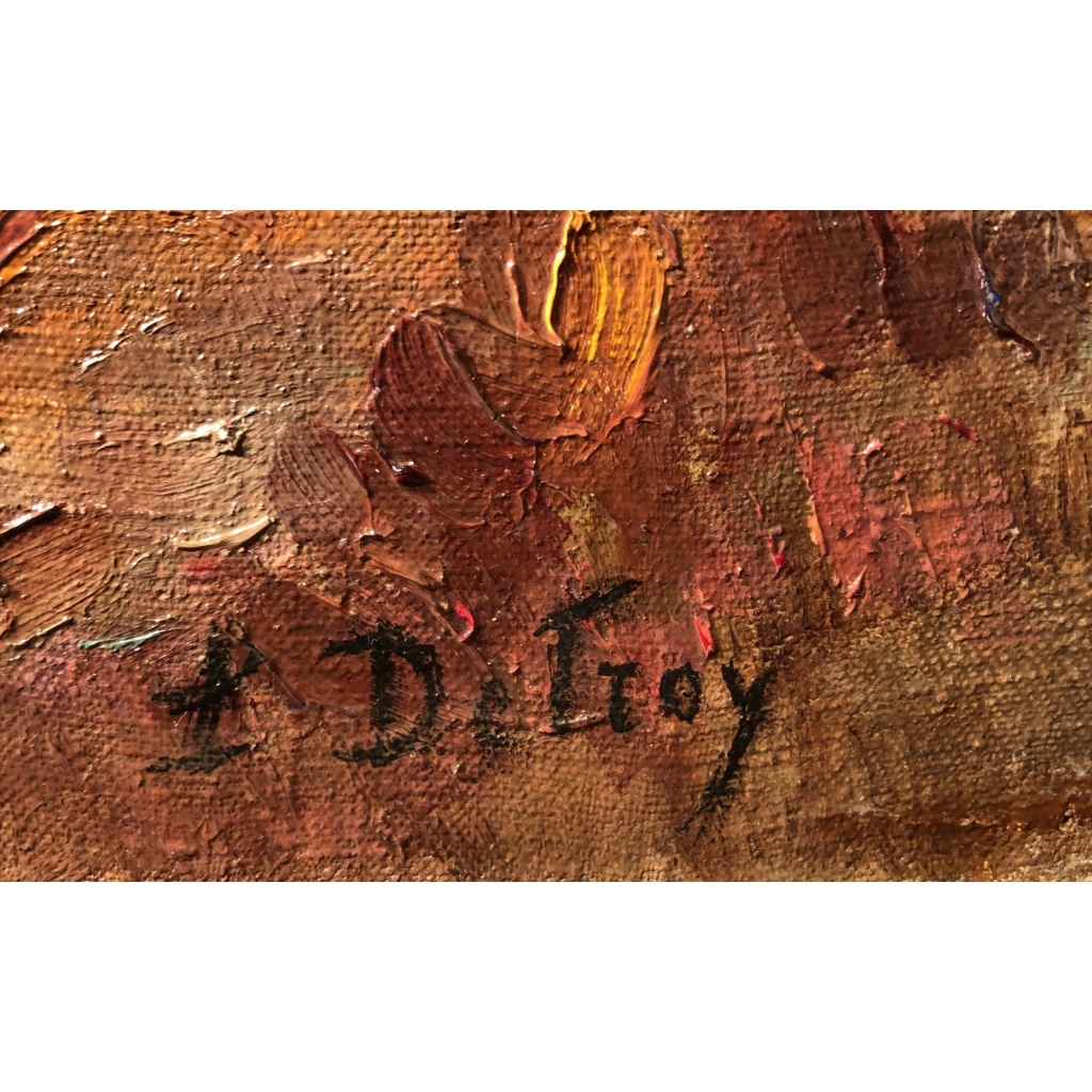 DETROY Léon Ecole Française Tableau Fauve début 20ème siècle Ecole de Crozant Huile sur toile signée Vue de France La vallée de la Creuse Certificat d’authenticité | Biron DETROY Léon Ecole Française Tableau Fauve début 20ème siècle Ecole de Crozant Huile sur toile signée Vue de France La vallée de la Creuse