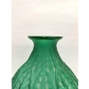 Vase « Malesherbes » verre vert émeraude patiné blanc de René LALIQUE | Biron Vase "Malesherbes" verre vert émeraude patiné blanc de René LALIQUE